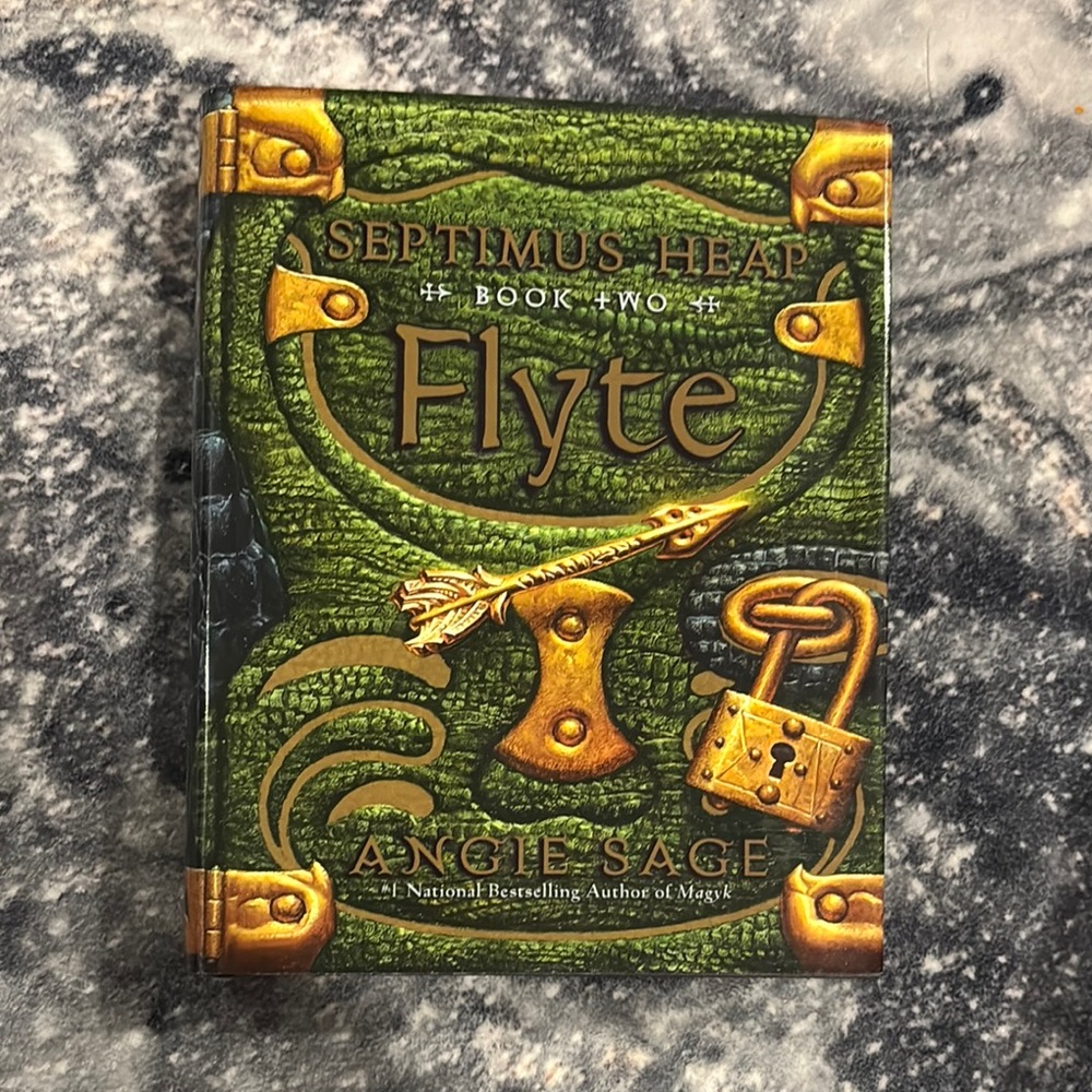 Flyte by Angie Sage - Green and Gold Hardcover
